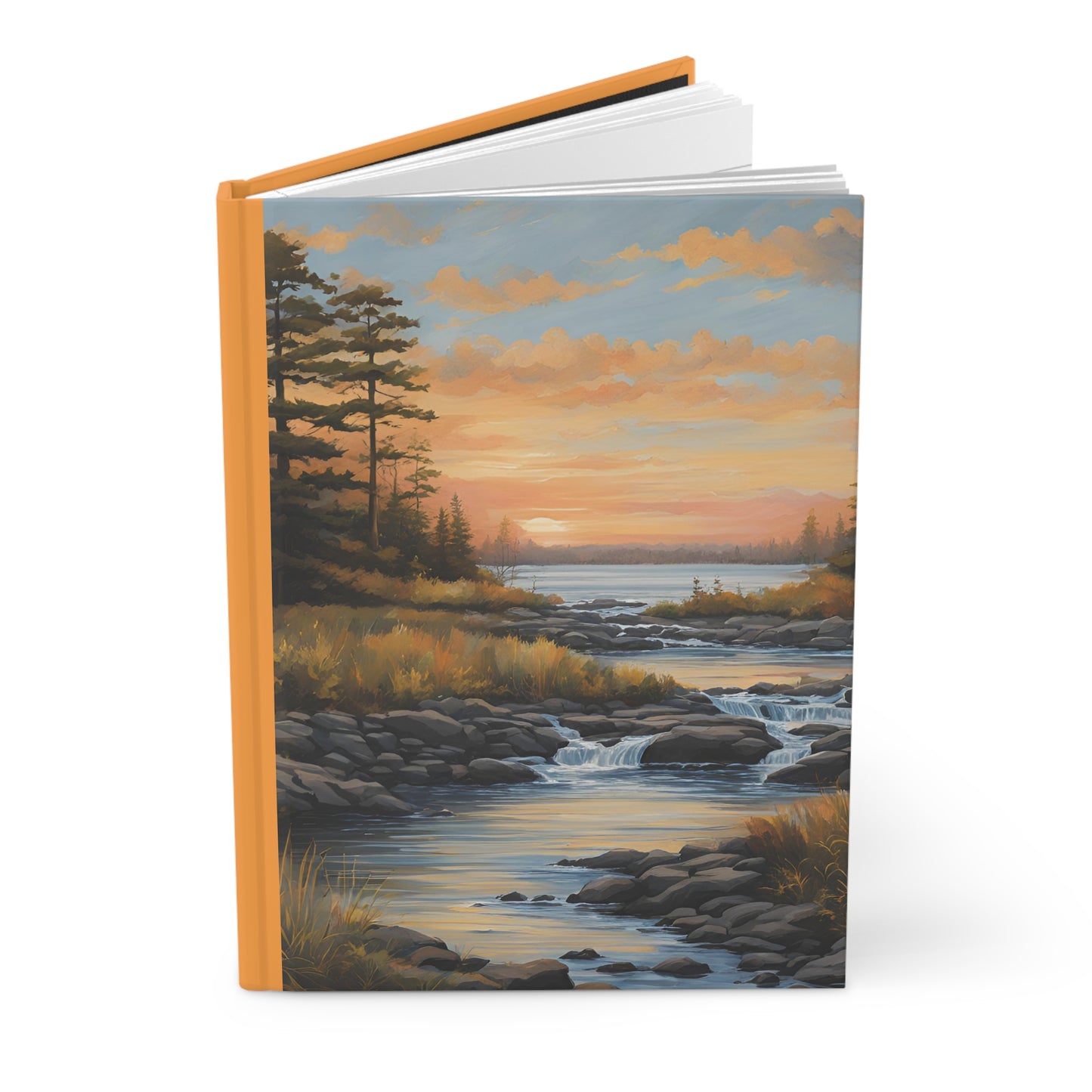 Delaware Hardcover Journal - Matte Finish for Travel and Nature Lovers